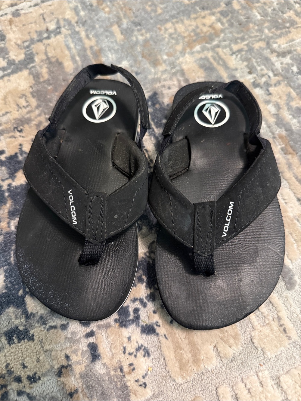 Volcom Black Kids Flip Flops Sandals